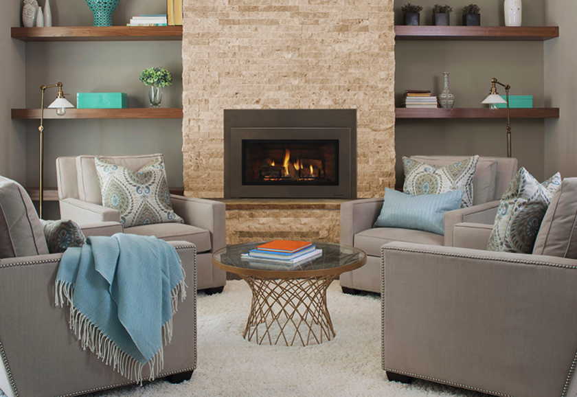 Majestic Ruby 30" Direct Vent Gas Insert with IntelliFire Plus Ignition System  | All the ambiance and warmth of a split-log fire, without the mess and hassle of wood