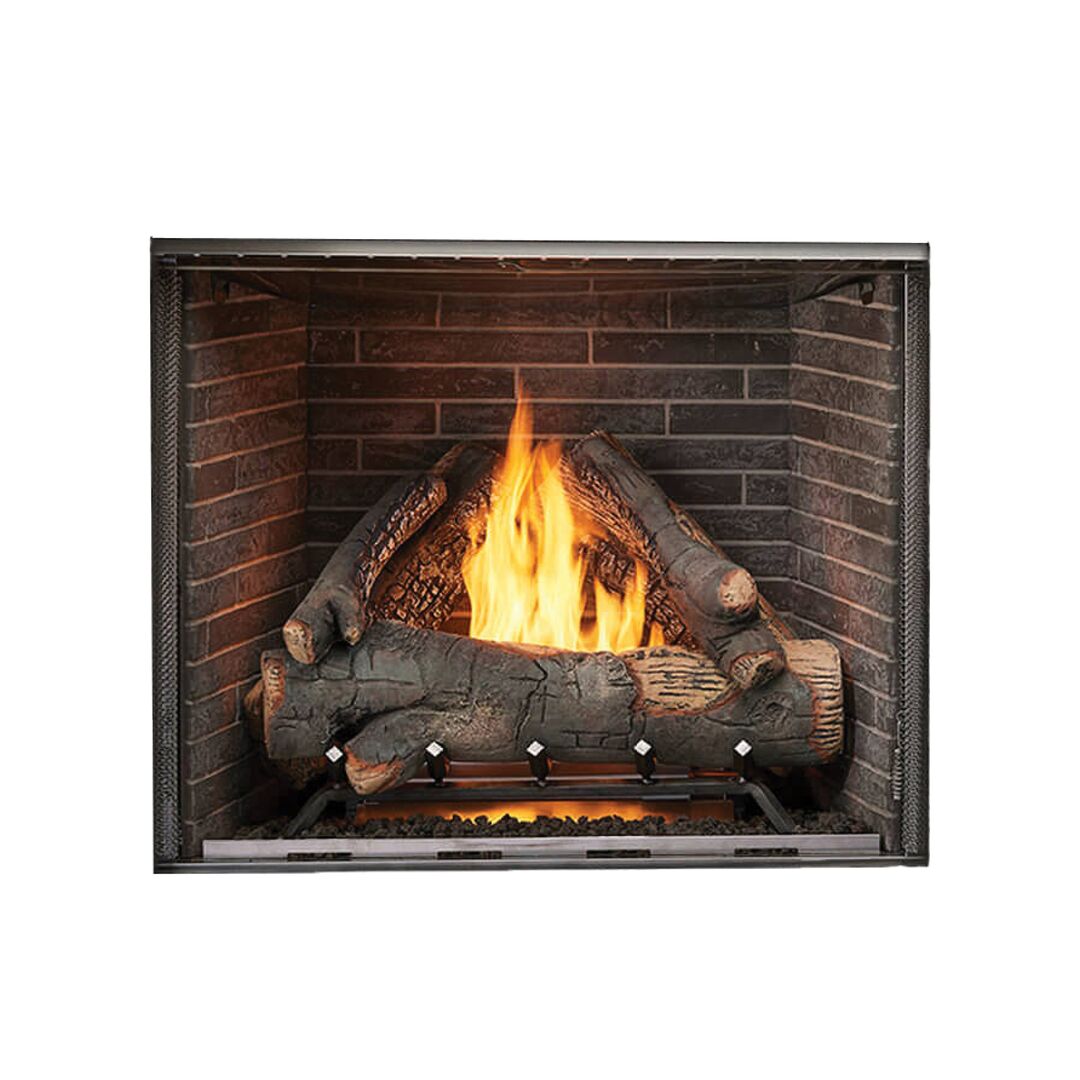 Majestic Courtyard 42" Outdoor Gas Fireplace | It’s the easy way to expand your livable area and extend the outdoor season with cozy warmth in a nostalgic look.