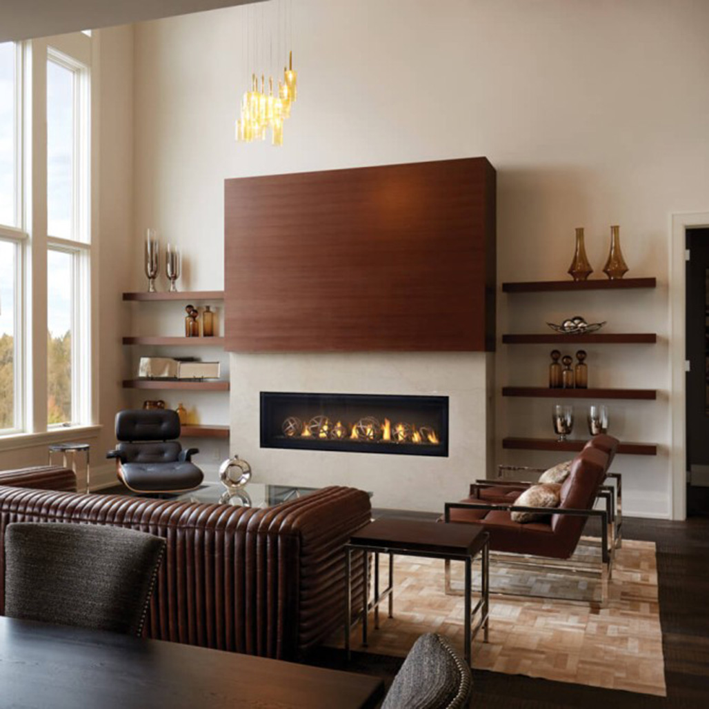 Napoleon Luxuria 62" Single Sided Direct Vent Gas Fireplace | Up to 44,000 BTU's