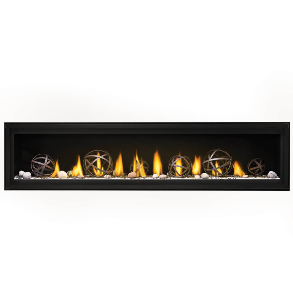 Napoleon Luxuria 74" Single Sided Direct Vent Gas Fireplace | eFIRE Bluetooth App Included