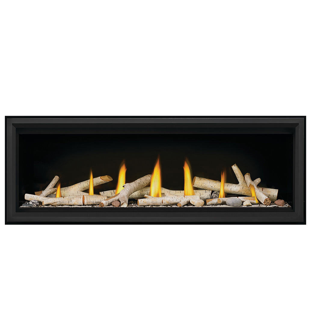 Napoleon Vector 50" Single Sided Direct Vent Linear Fireplaces | Ember Bed Featuring Multi-Colored LED Lights
