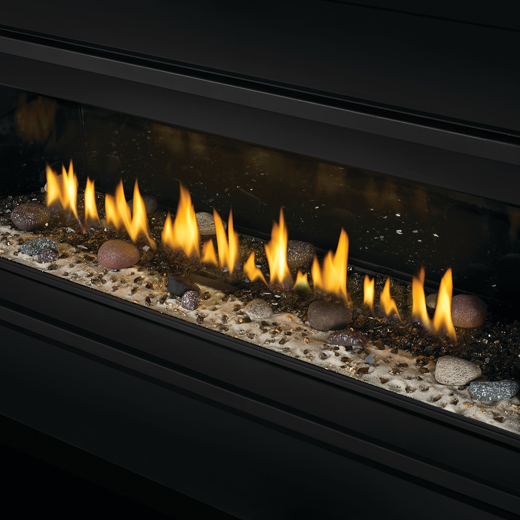 Napoleon Ascent 46" Direct Vent Linear Fireplace | Shore Fire Kit