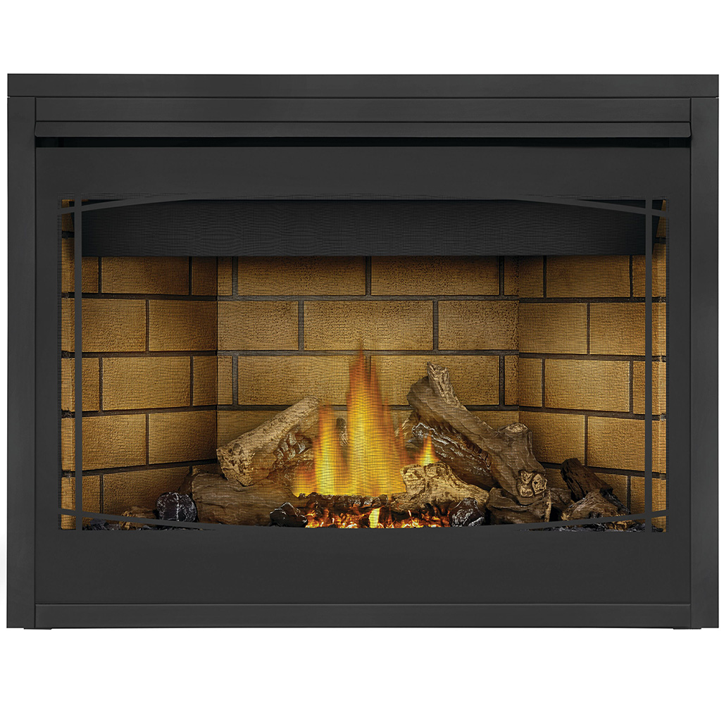 Napoleon Ascent 46" Direct Vent Gas Fireplace | Napoleon's Heat Management allows you to install your television, art, and electronics closer to your fireplace. Heat management provides ways to direct the heat exactly where it is needed, which isn't necessarily in front of the fireplace