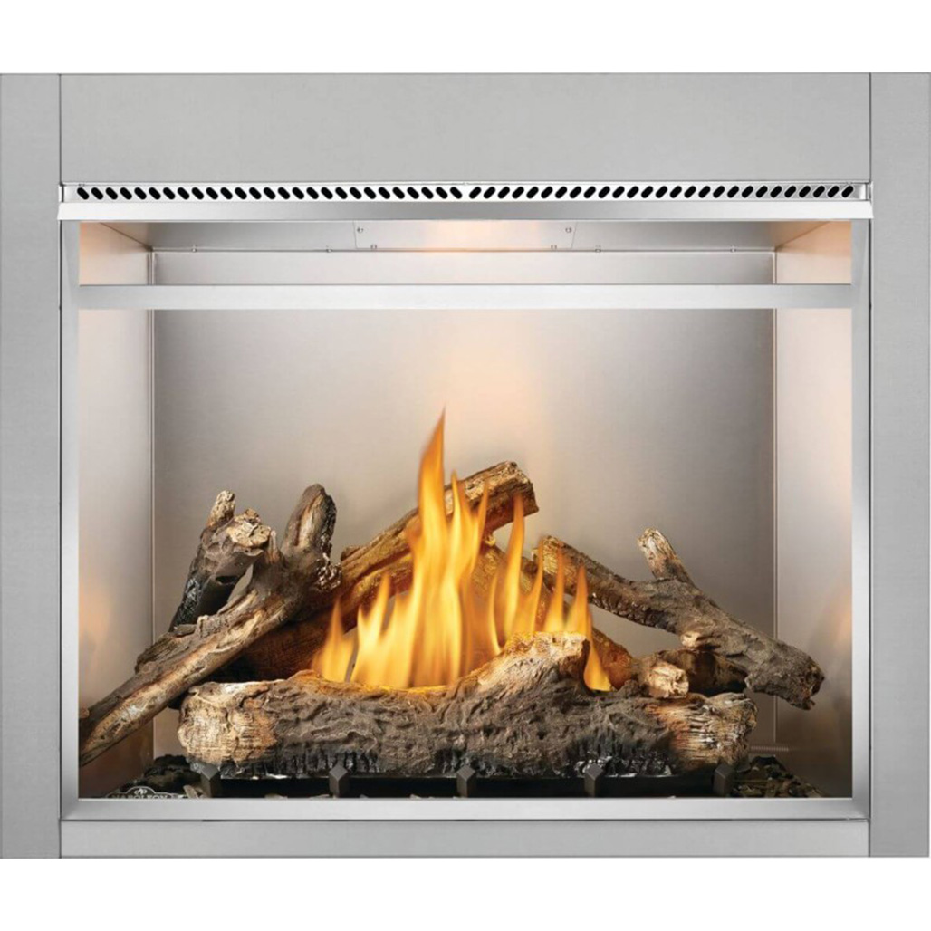 Napoleon Riverside 42" Outdoor Gas Fireplace - Electric Ignition | Optional remote control to control from anywhere