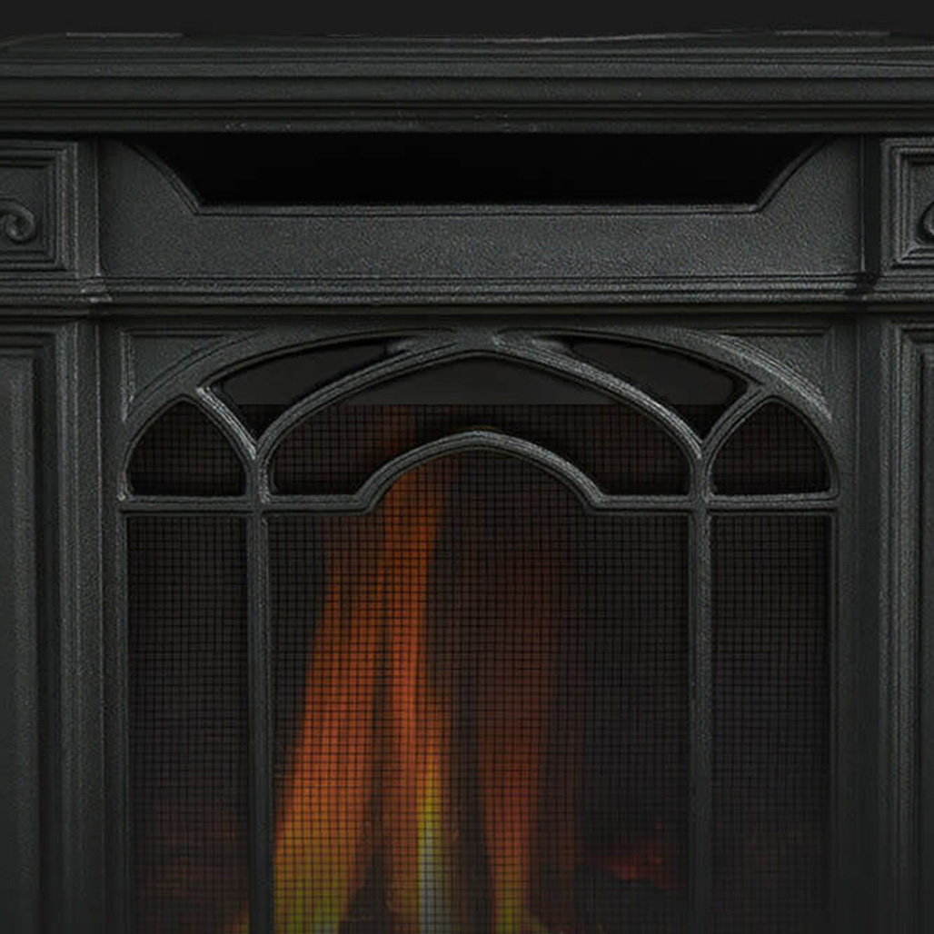 Napoleon Arlington Cast Iron Direct Vent Gas Fireplace - Millivolt Ignition | Heat Radiating Ceramic Glass
