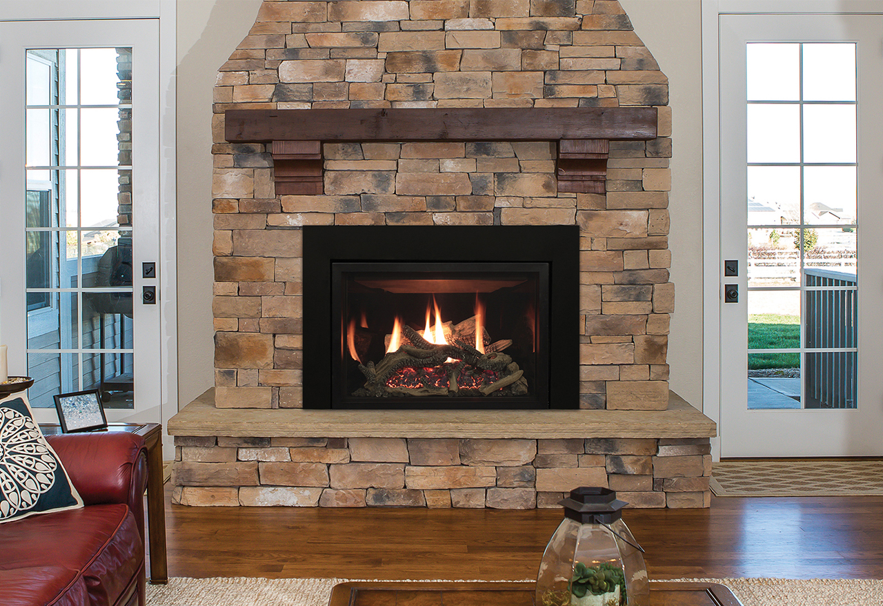 Rushmore Traditional 30" Fireplace Insert with TruFlame Technology | A combination of technology and aesthetics to create realistic flames and a glowing ember bed, mimicking a natural wood fire