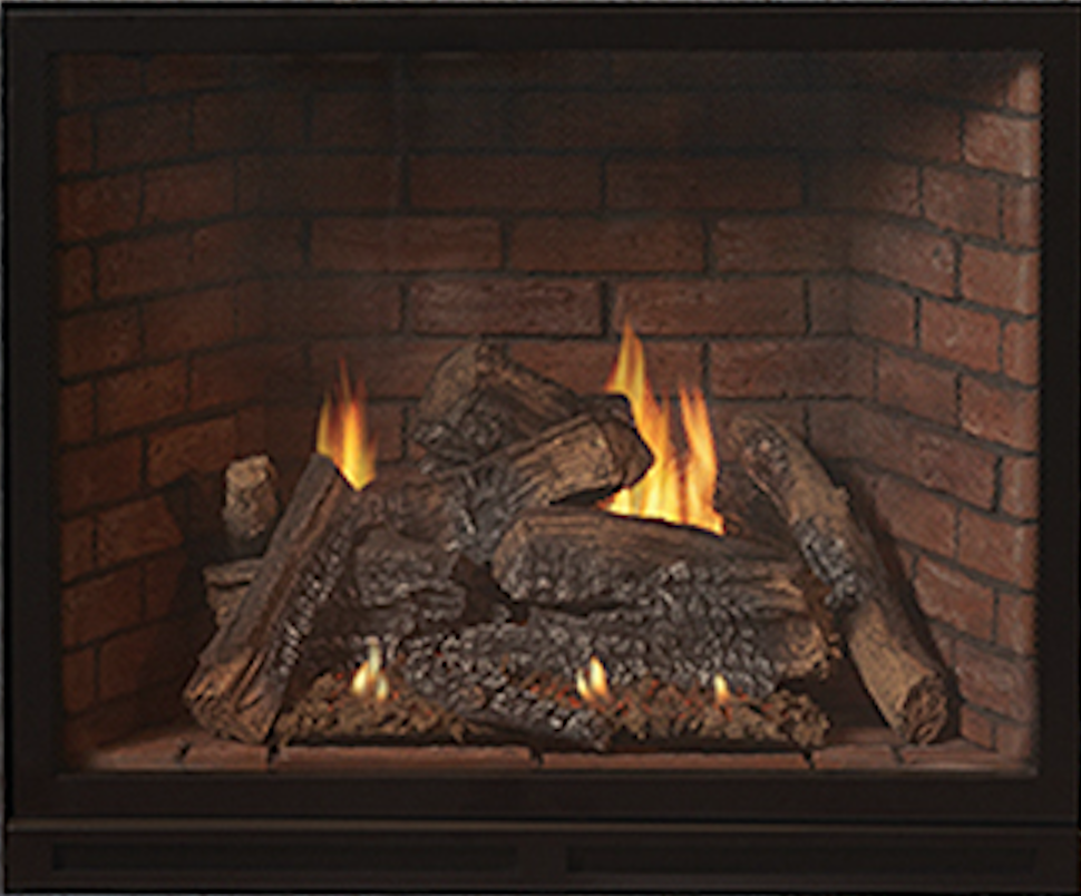 Empire Tahoe Clean-Face Direct-Vent Fireplace Luxury 42" | Log Set for Gas Fireplace