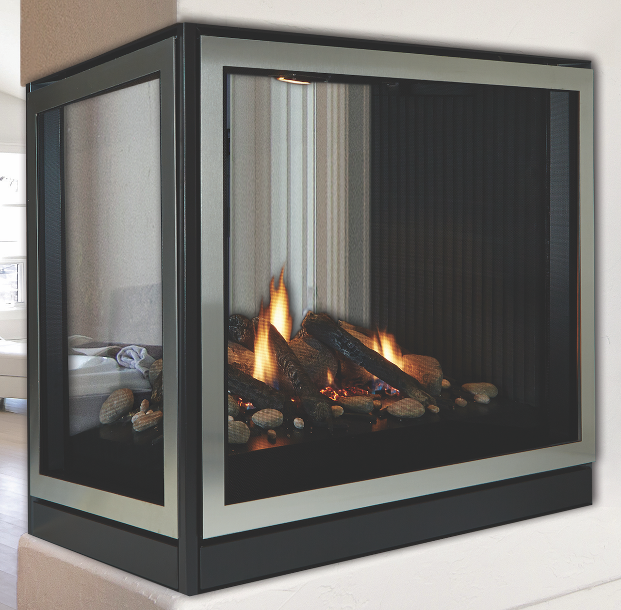 Empire Tahoe Clean-Face Direct-Vent See-Through Premium 36" Fireplace | Gas Fireplace for Modern Homes