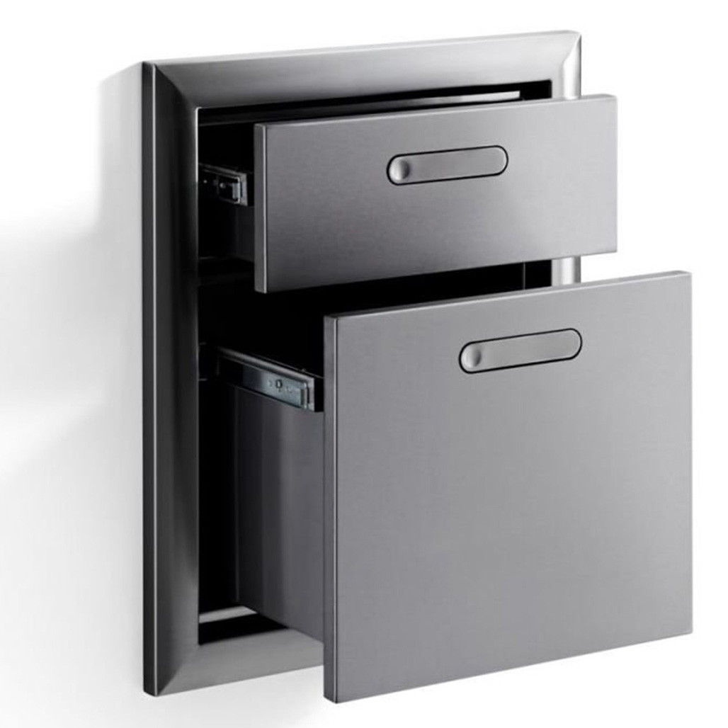 Lynx Grills Ventana Extra Large Double Drawers | Stable strength—rigid welded construction ensures strength and longevity