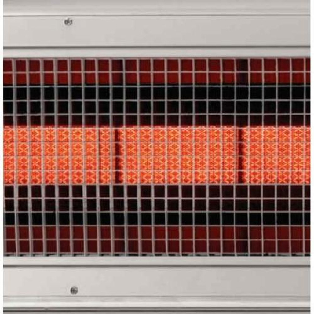 Lynx Grills Eave-Mounted Outdoor Heater | Expansive warmth—Infrared burner heats up to a 10-by-10-foot area, depending on location and height