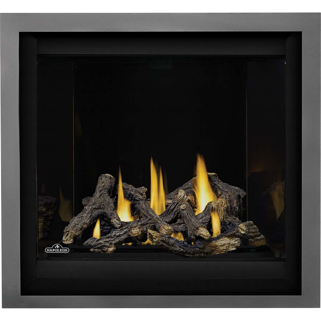 Napoleon Altitude X Series 36" Direct Vent Gas Fireplace | Clean face design with full firebox flame