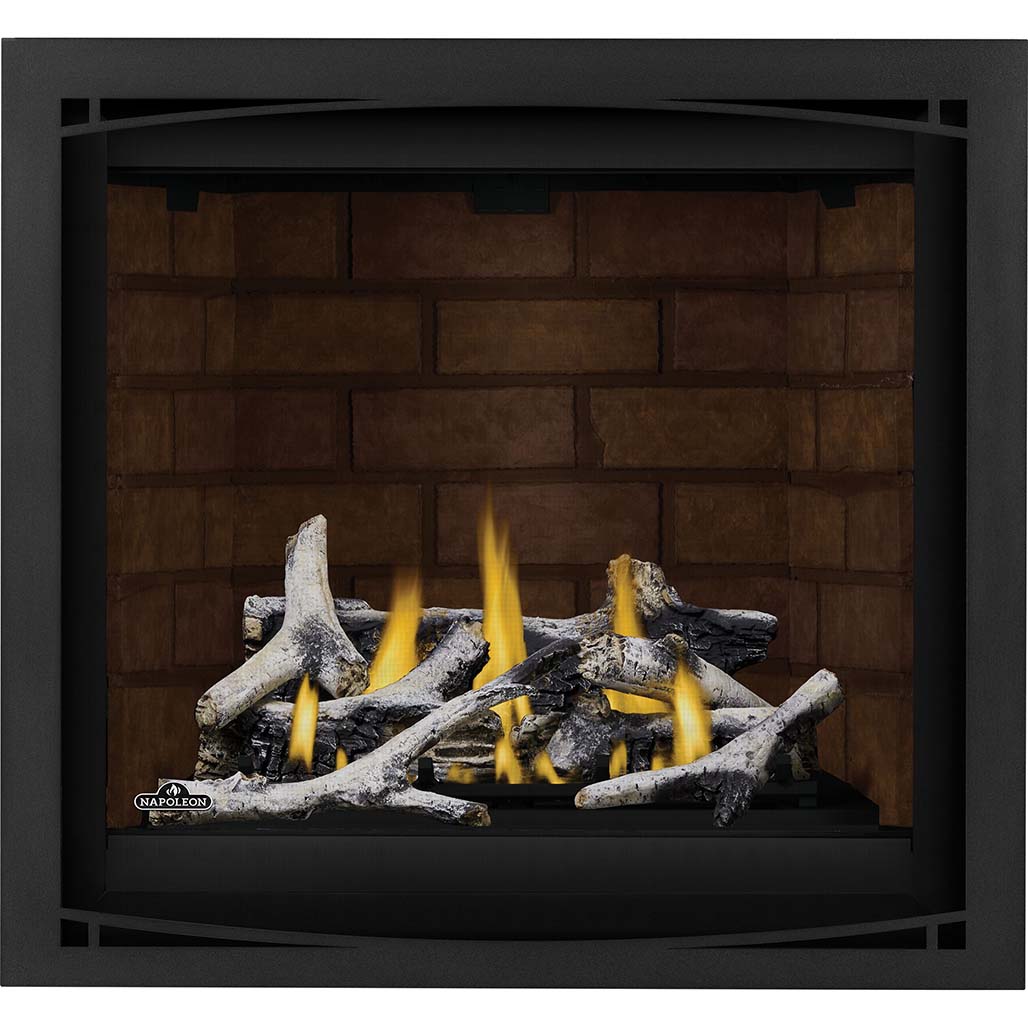 Napoleon Altitude X Series 36" Direct Vent Gas Fireplace | Zen front available in both Charcoal and Black