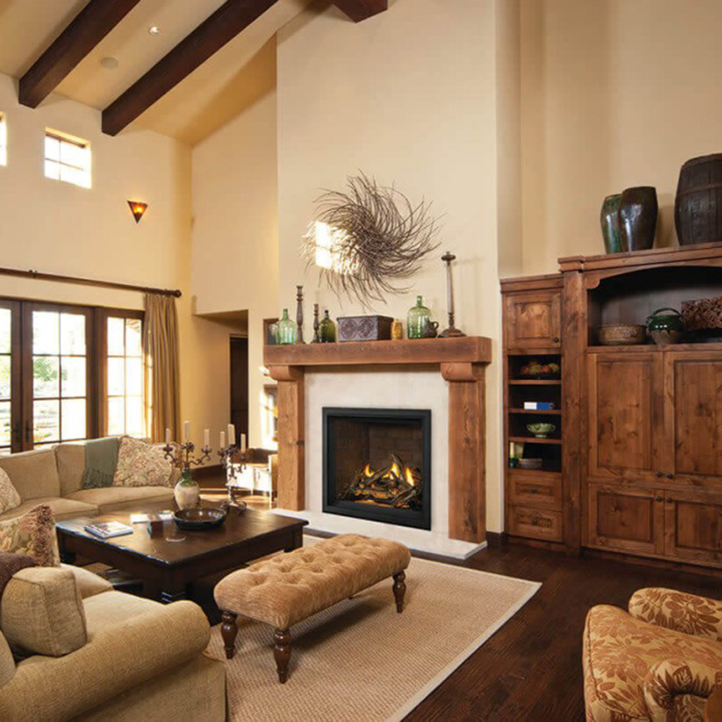 Napoleon Elevation X 36" Direct Vent Gas Fireplace | Three Ultra HD Premium Log Set Options Include: Driftwood, Oak, Birch