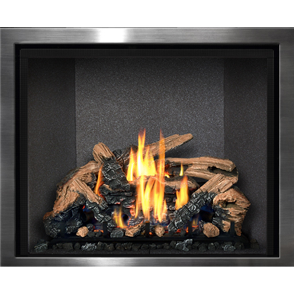 Mendota FullView Series Gas Fireplace | Romantic fireplace is also a certified ANSI/AGA high efficiency wall furnace