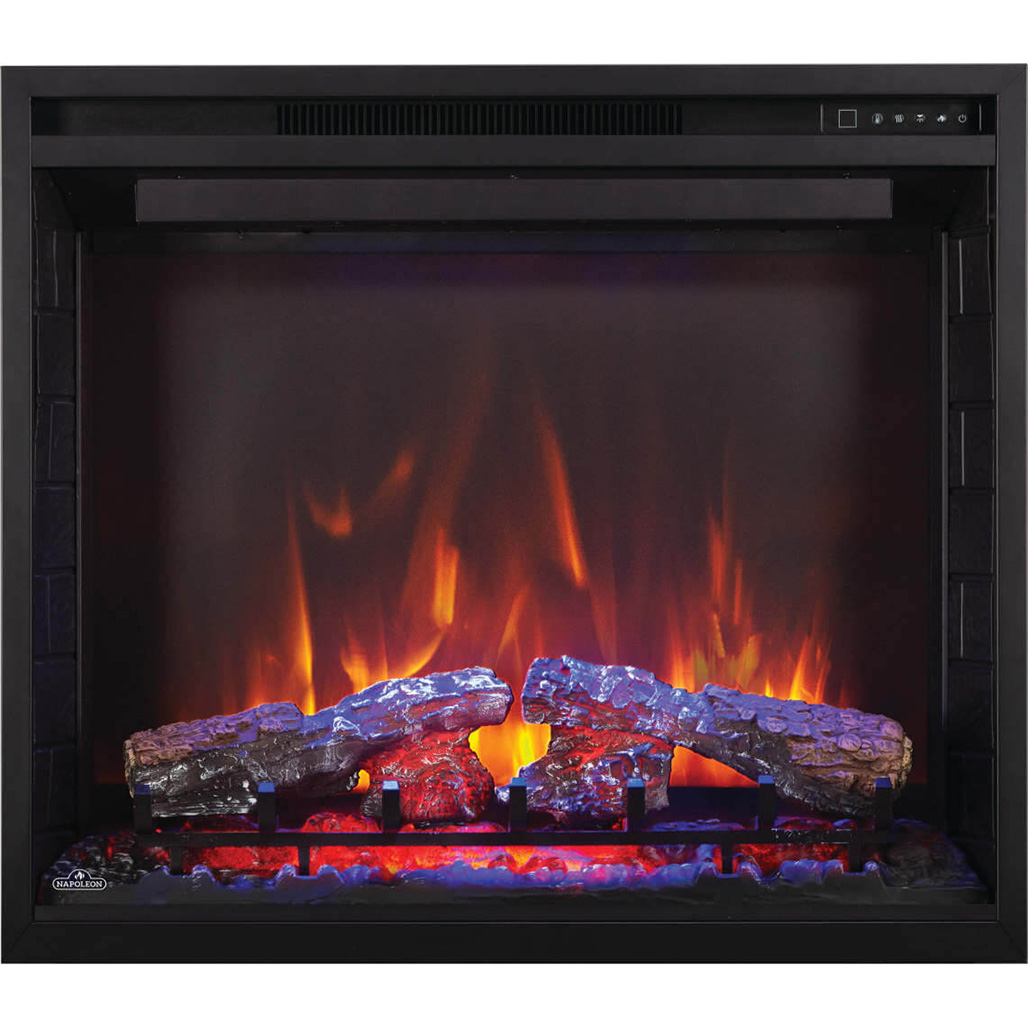 Napoleon Element 36" Built-In Electric Fireplace | When hardwired for 240v, this unit will output a robust 9,000 BTU's and 2,800 Watts that can quickly heat rooms up to 800 sq.ft.
