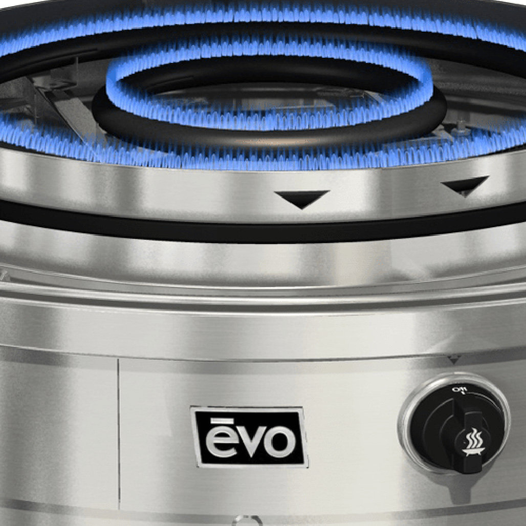 Evo Affinity 30GP Indoor 30" Cooktop Drop-in with Seasoned Cook Surface | Two temperature zones between inner and outer surface