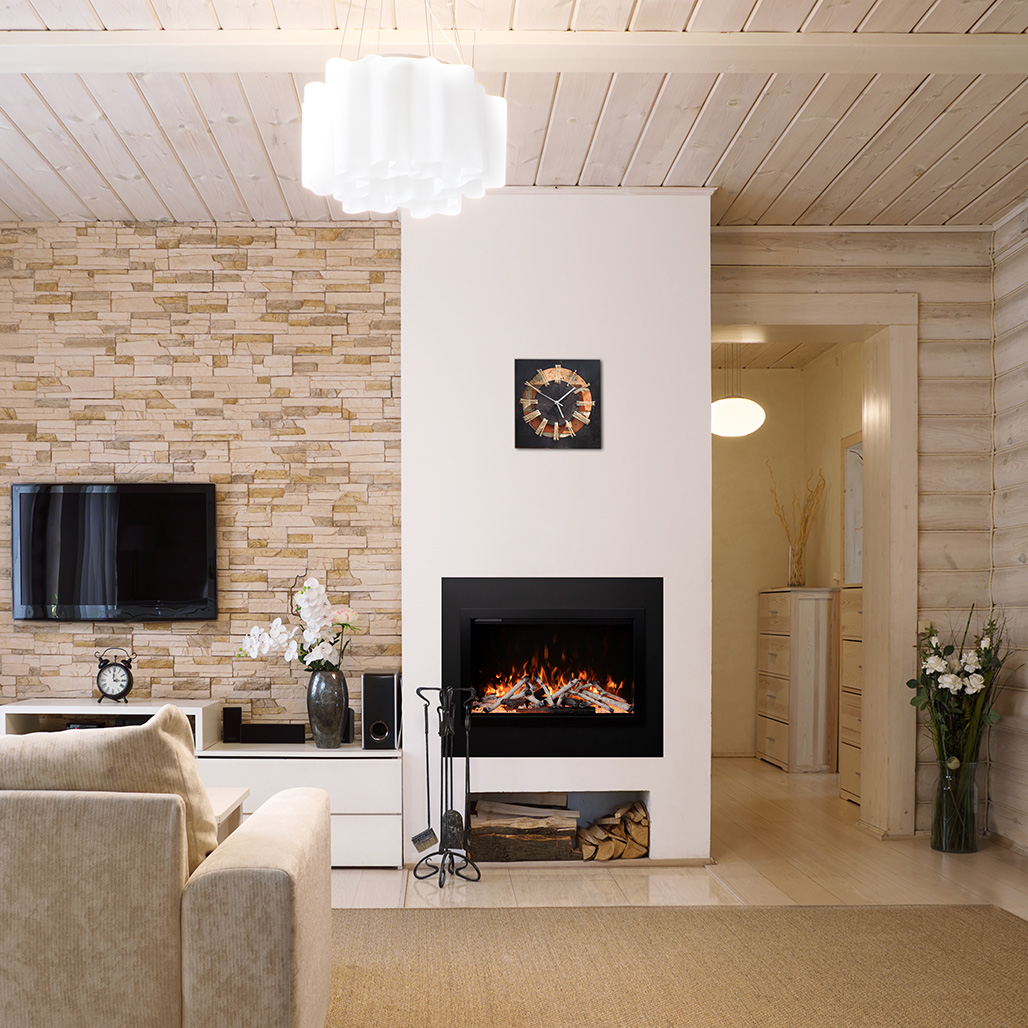 Amantii TRD 33" Traditional Lumina Electric Fireplace | Your Lumina fireplace is now delivered with enhanced packaging, providing increased protection during transit and ensuring your fireplace arrives in pristine condition