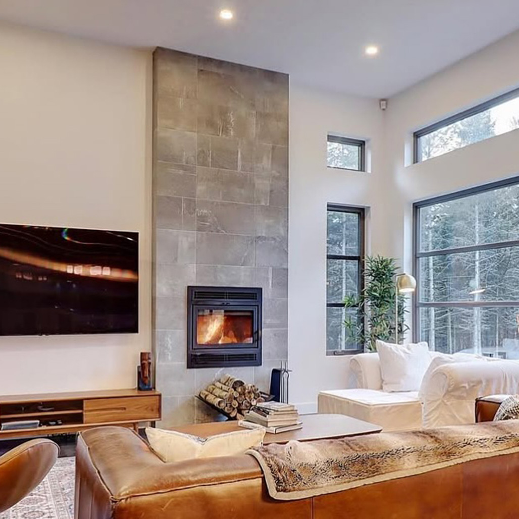 NATURA ＆ stockarts. - antique umber Supreme Astra 32 Traditional Zero-Clearance Wood Burning Fireplace