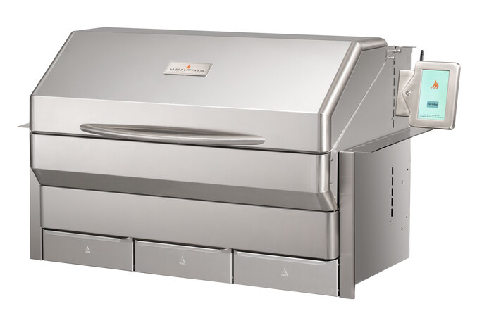 Memphis Grills ITC3 Elite Cart Pellet Grill - Side View