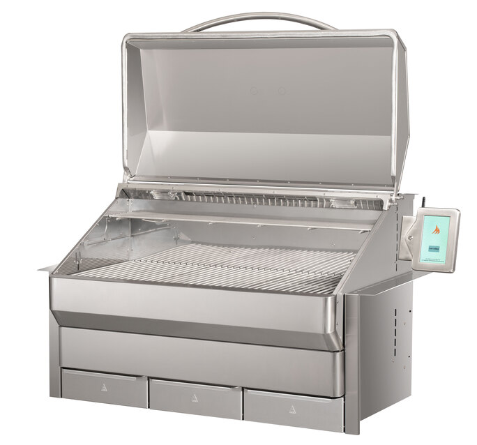 Memphis Grills ITC3 Elite Cart Pellet Grill - Open Side View