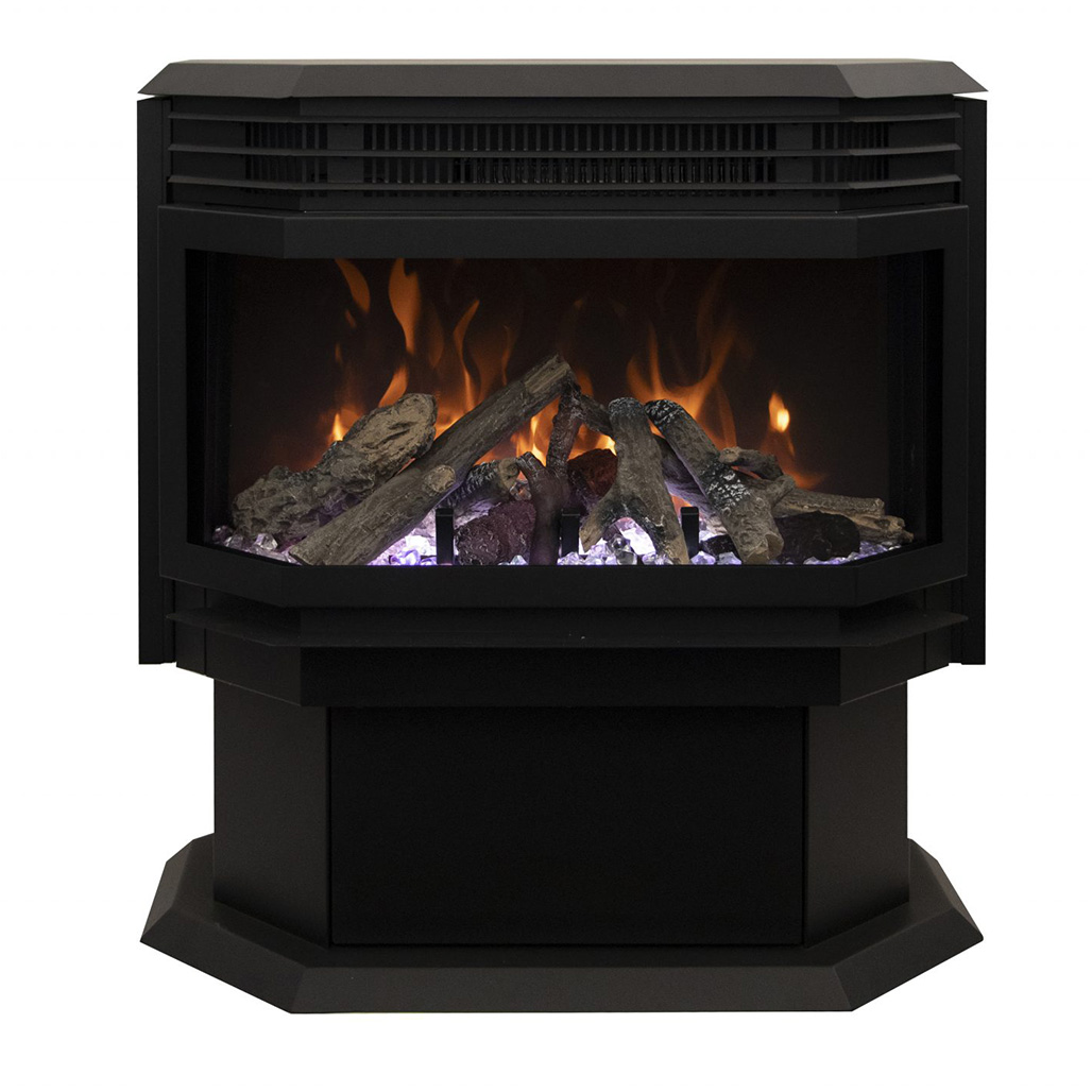 Amantii 26" Freestanding Lumina Electric Fireplace | Can produce up to 5000 BTU of heat, enough to heat up to 500 sq feet