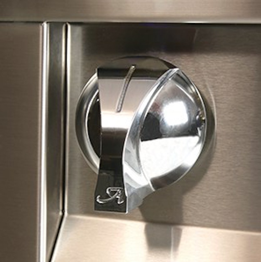 Alfresco Grills Artisan 32" Built-In Gas Grill | Completely redesigned grill knobs with precision touch in mind.