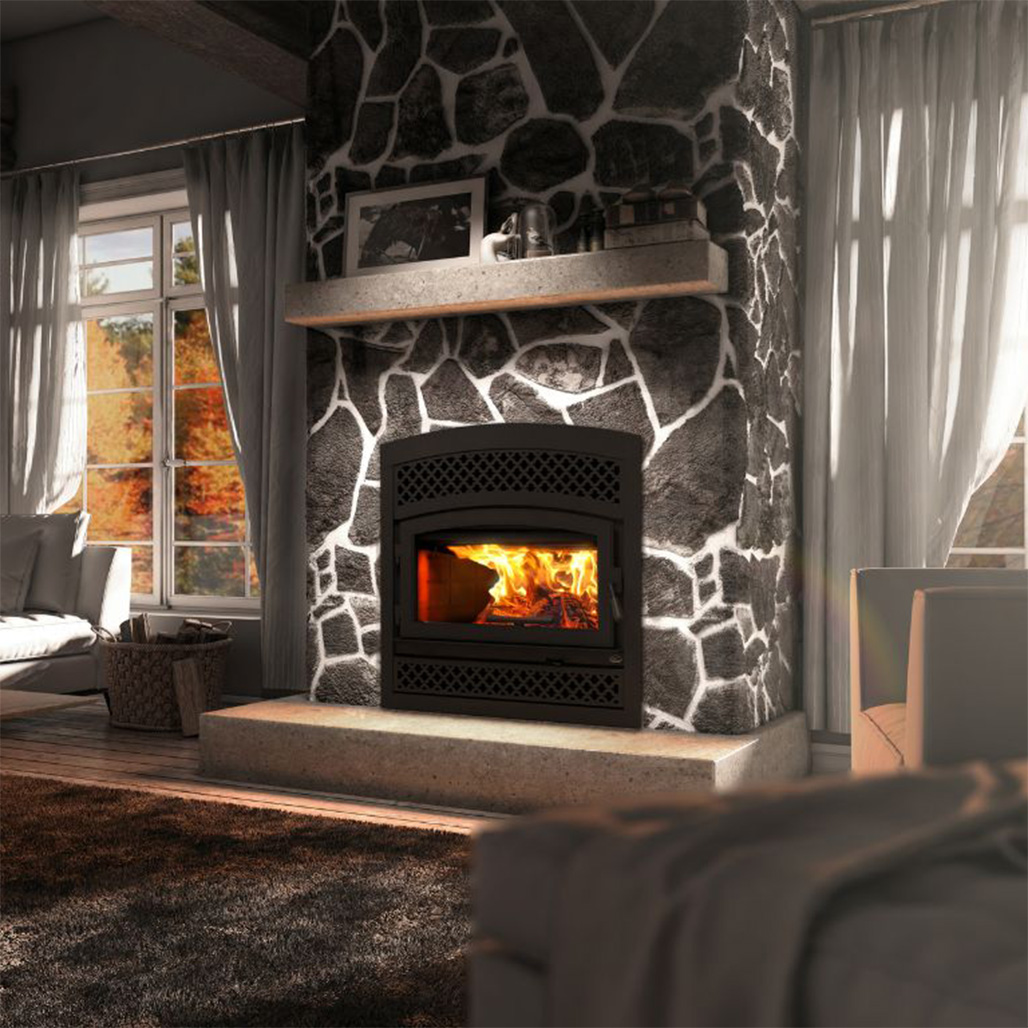 Valcourt Lafayette II Arched Wood Burning Insert | Embers Living