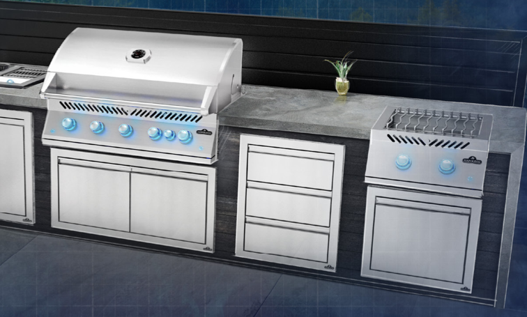 Napoleon Grills Built-In 700 Series 44" Gas Grill - Built-In View