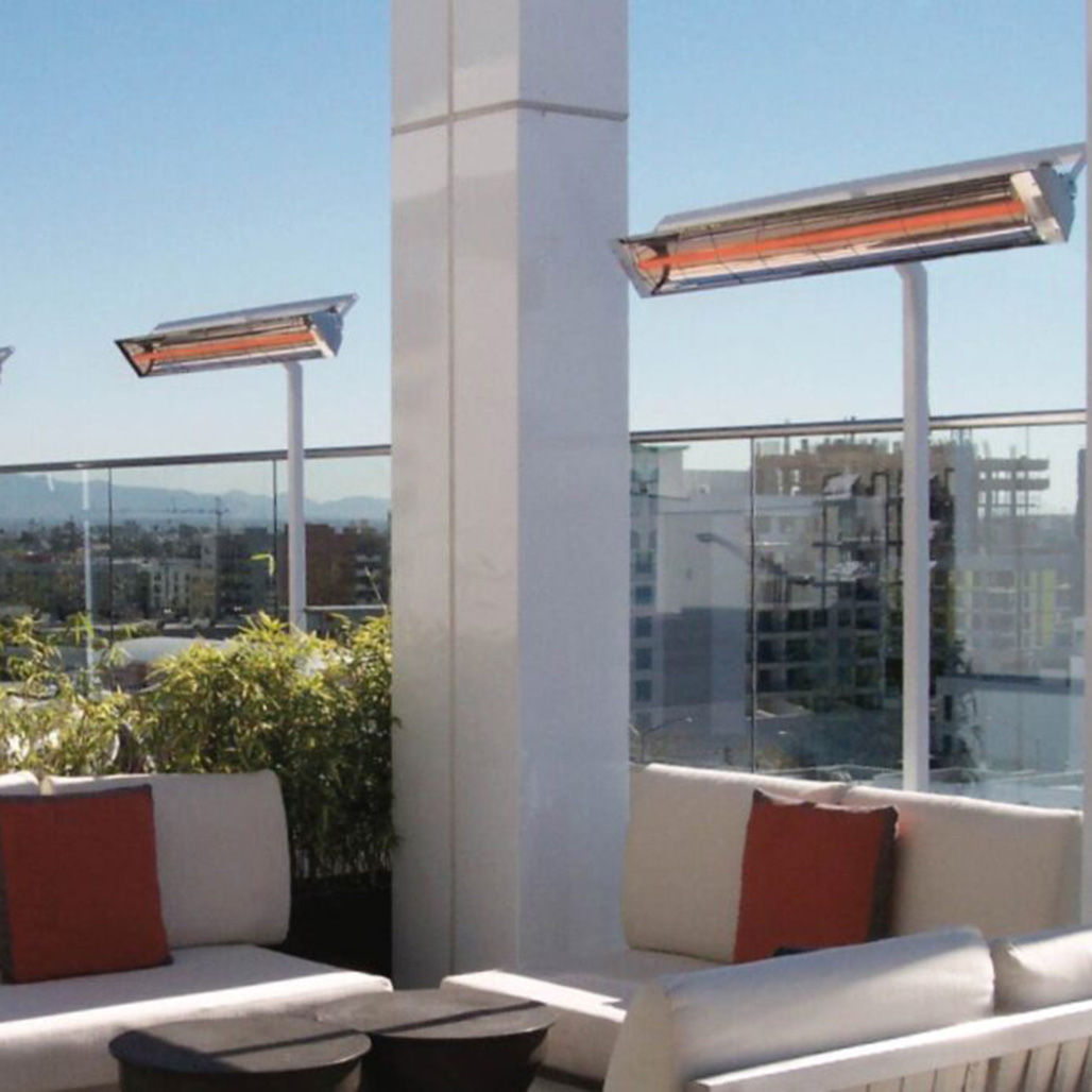 Infratech W Series 4000 Watt 61" Outdoor Electric Heater | Stainless Steel Electric Heater