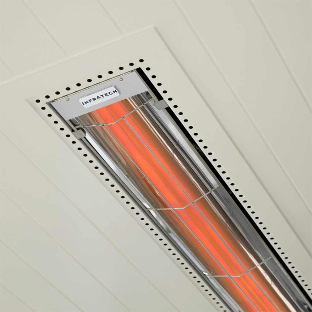Infratech WD Series 3000 Watt 33" Outdoor Electric Heater - Dual Element | 7' to 9' Mounting height