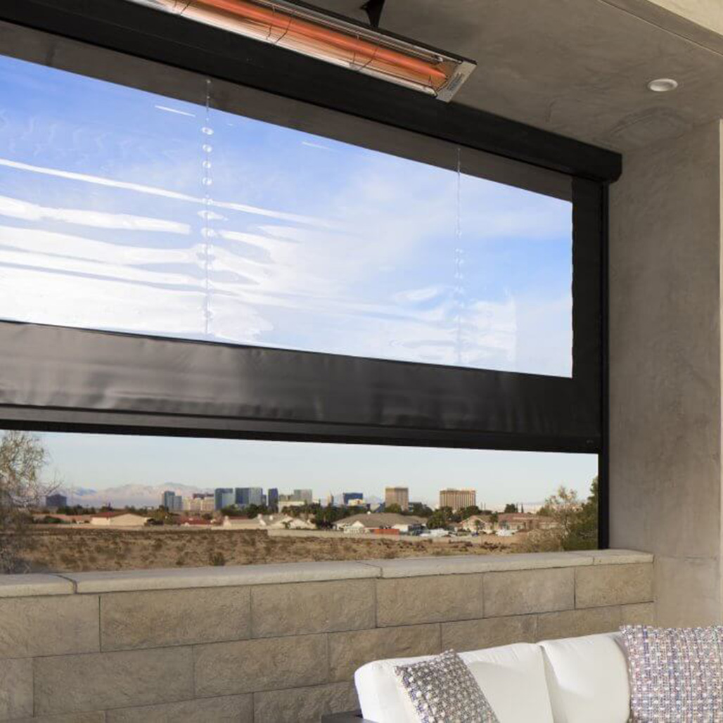 Infratech C Series 39" 2000 Watt Outdoor Electric Heater - Single Element | Approximate 6' x 6' Heat Coverage