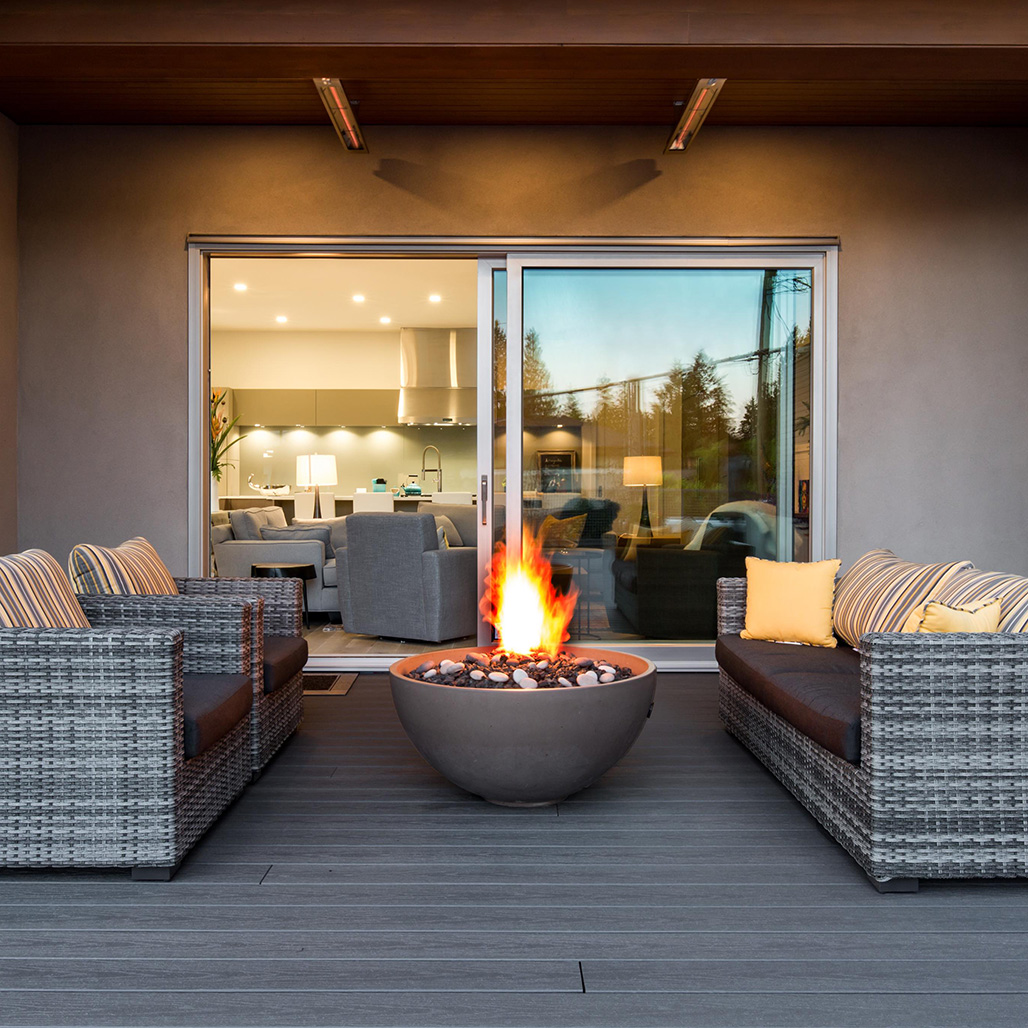 Infratech Outdoor Patio Heater - Slimline Series, 2400W | Embers