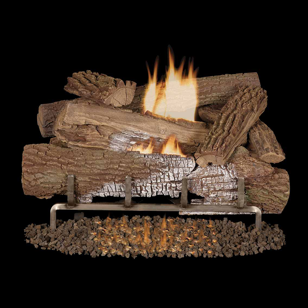 Superior 24" Mossy Oak Vent-Free Outdoor Concrete Log Systems