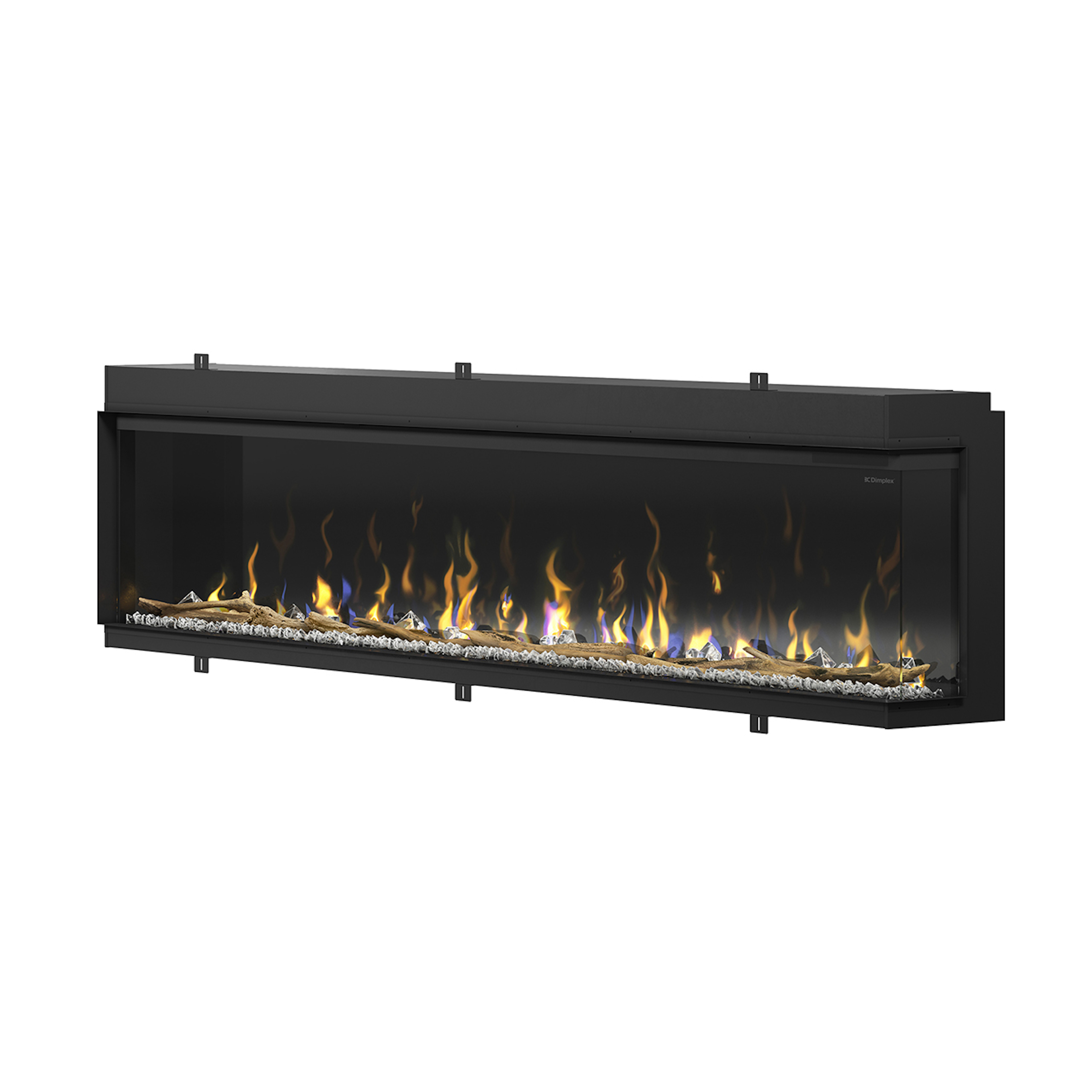 Dimplex IgniteXL Bold 100" Linear Electric Fireplace - Right Corner View