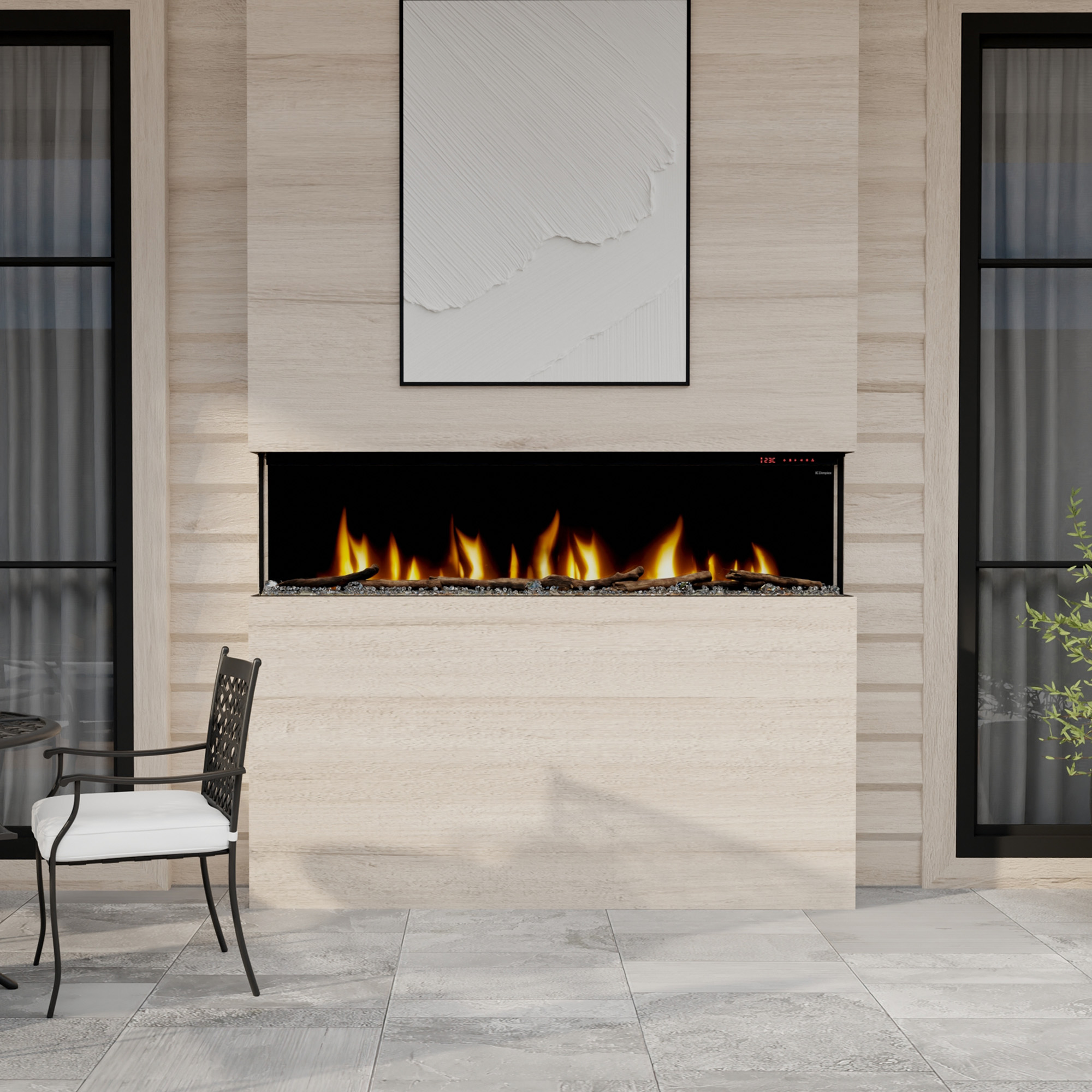 パルム Dimplex IgniteXL Bold 74-Inch Linear Electric Fireplace | Embers