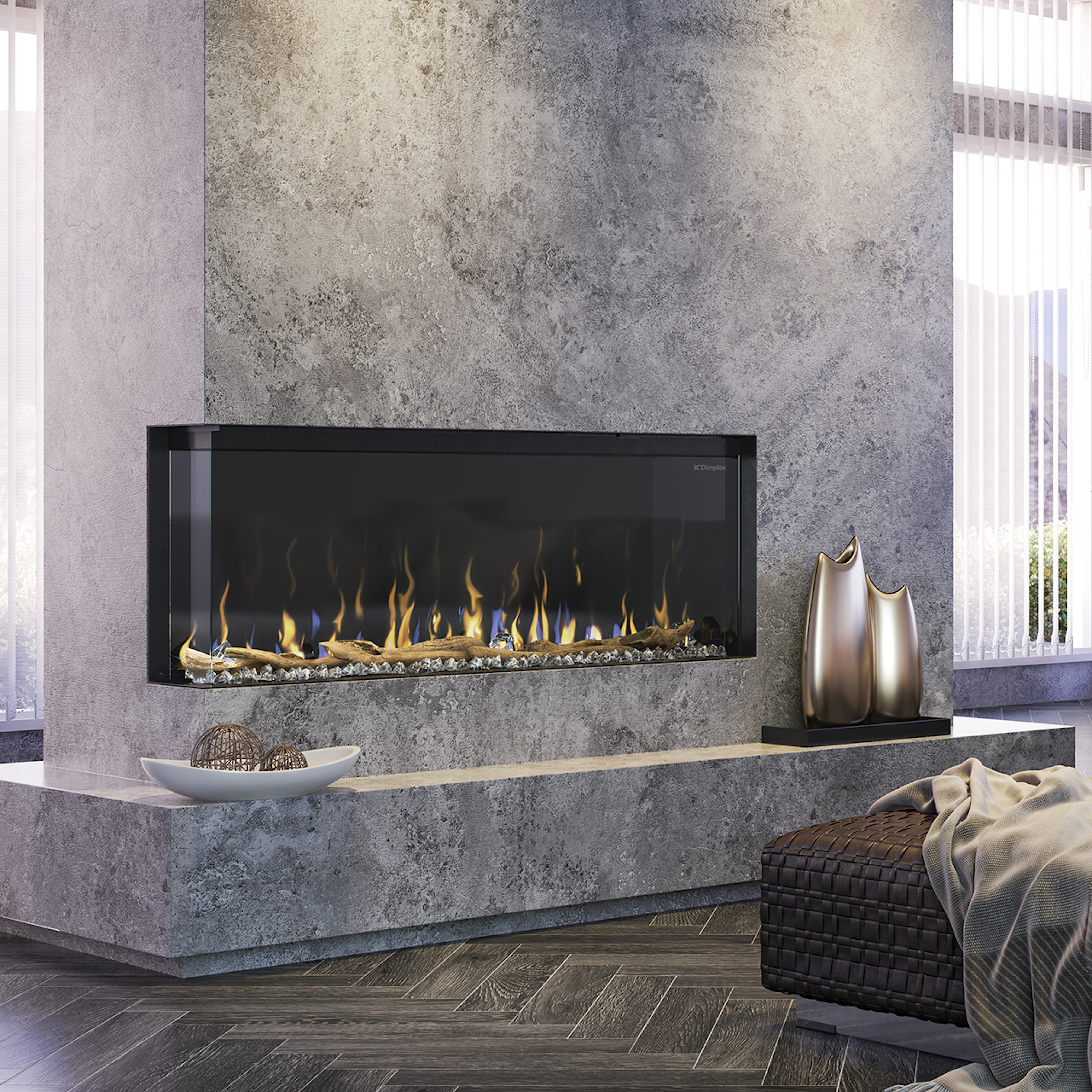 Dimplex IgniteXL Bold 50" Linear Electric Fireplace | Set timer to automatically shut off the fireplace after a preset time, up to 8 hrs.