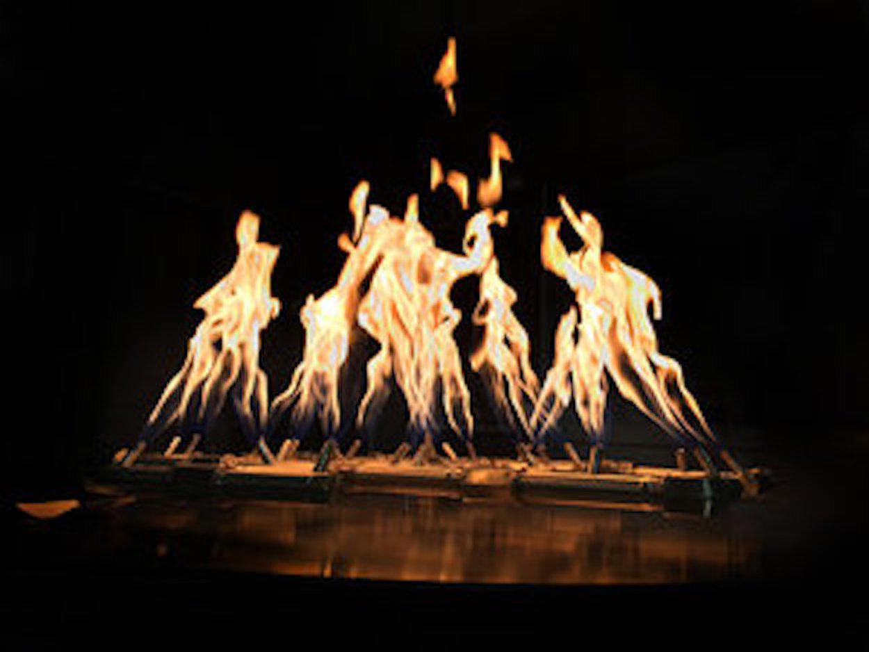 Studio Nisho Hestia Modern Outdoor Fire Pit - Flame View