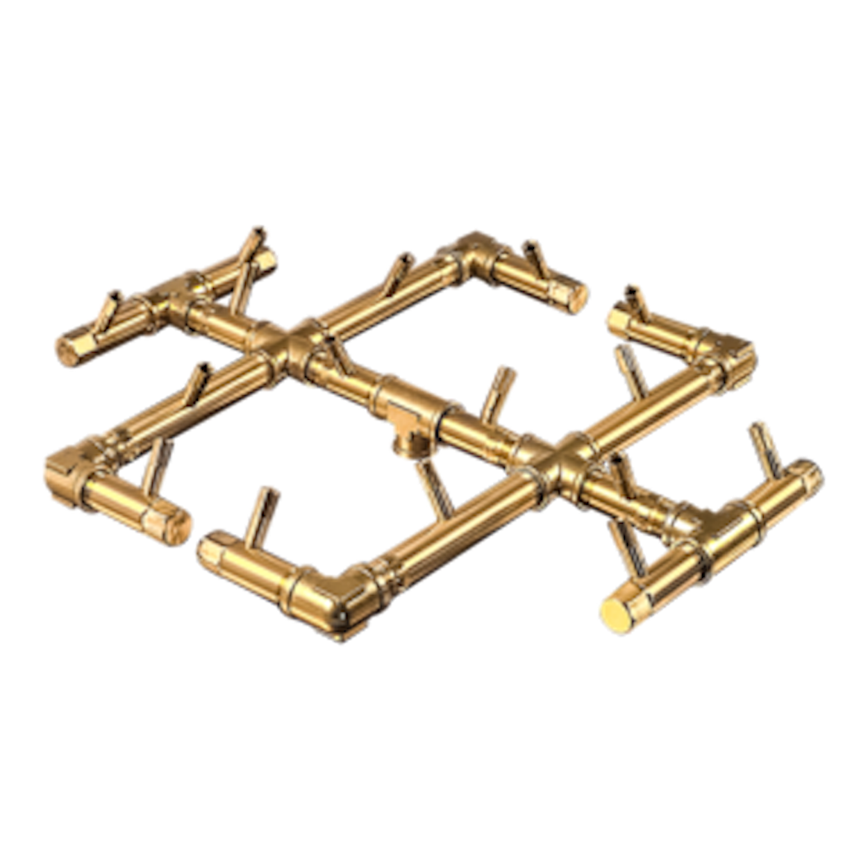 Studio Nisho Kratos Modern Outdoor Fire Pit - Brass Burner