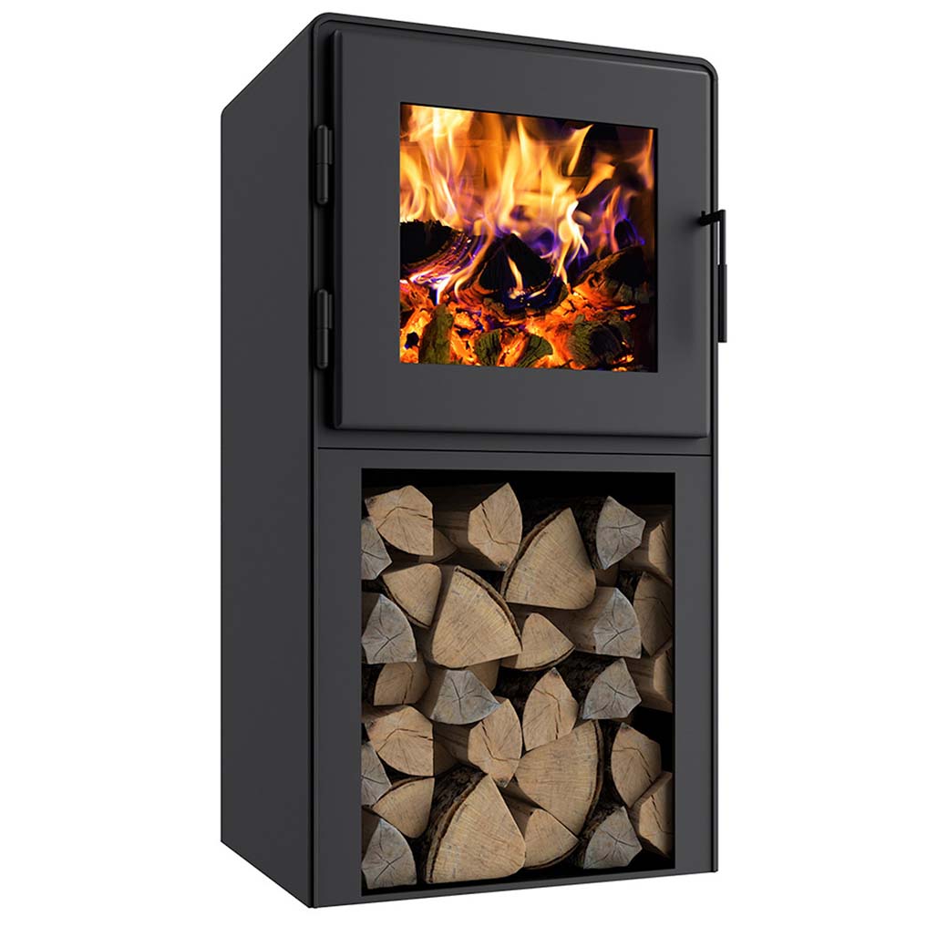 MF Fire Nova 2 Wood Burning Stove with Tower| Embers Living