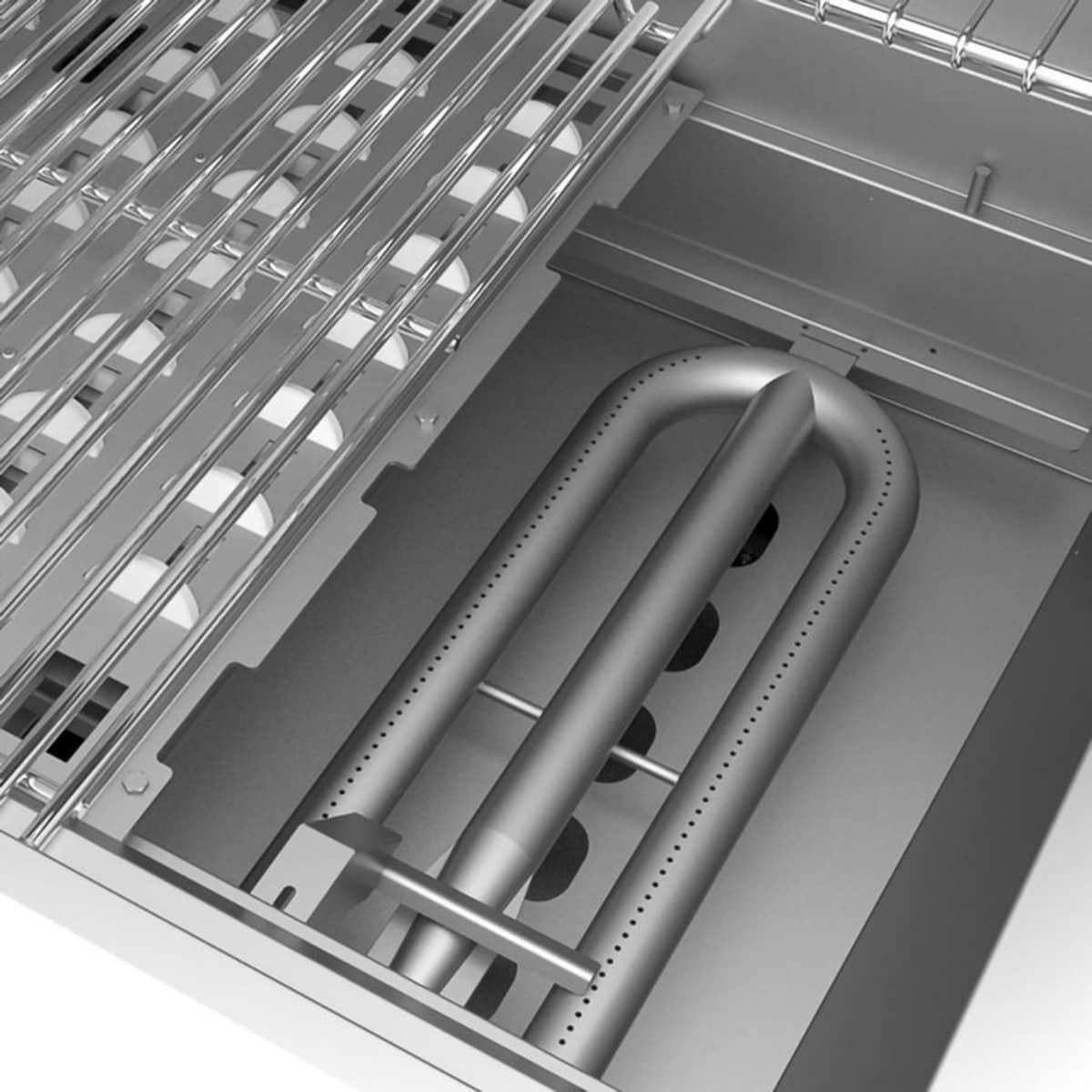 Aspire by Hestan 30" Freestanding Gas Grill | Stainless steel removable drip tray for easy maintenance and cleanup.