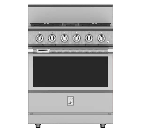 Hestan 30" KRD Series Dual Fuel 4 Burner Range - Steeletto