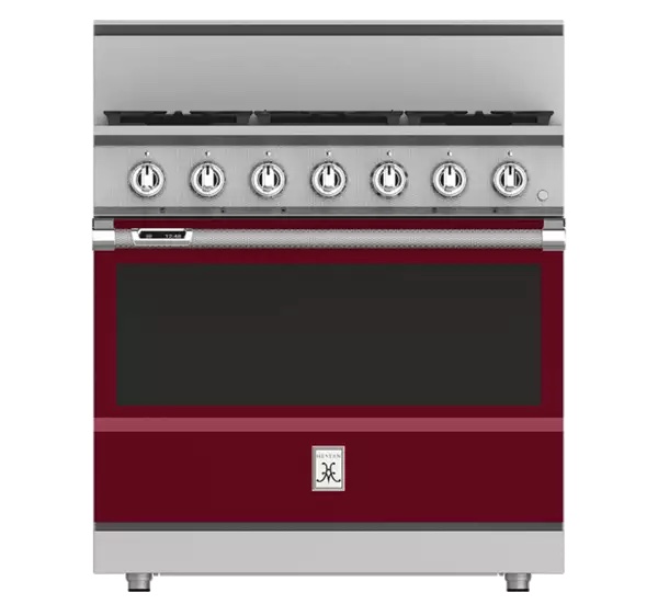 Hestan 36" KRD Series Dual Fuel 5 Burner Range - Tin Roof