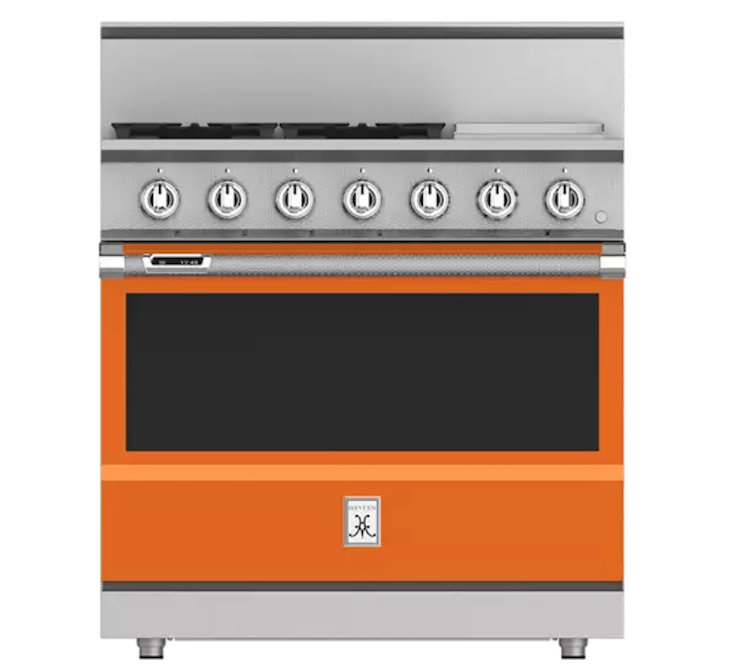 Hestan 36" KRD Series Dual Fuel 5 Burner Range with Griddle - Citra