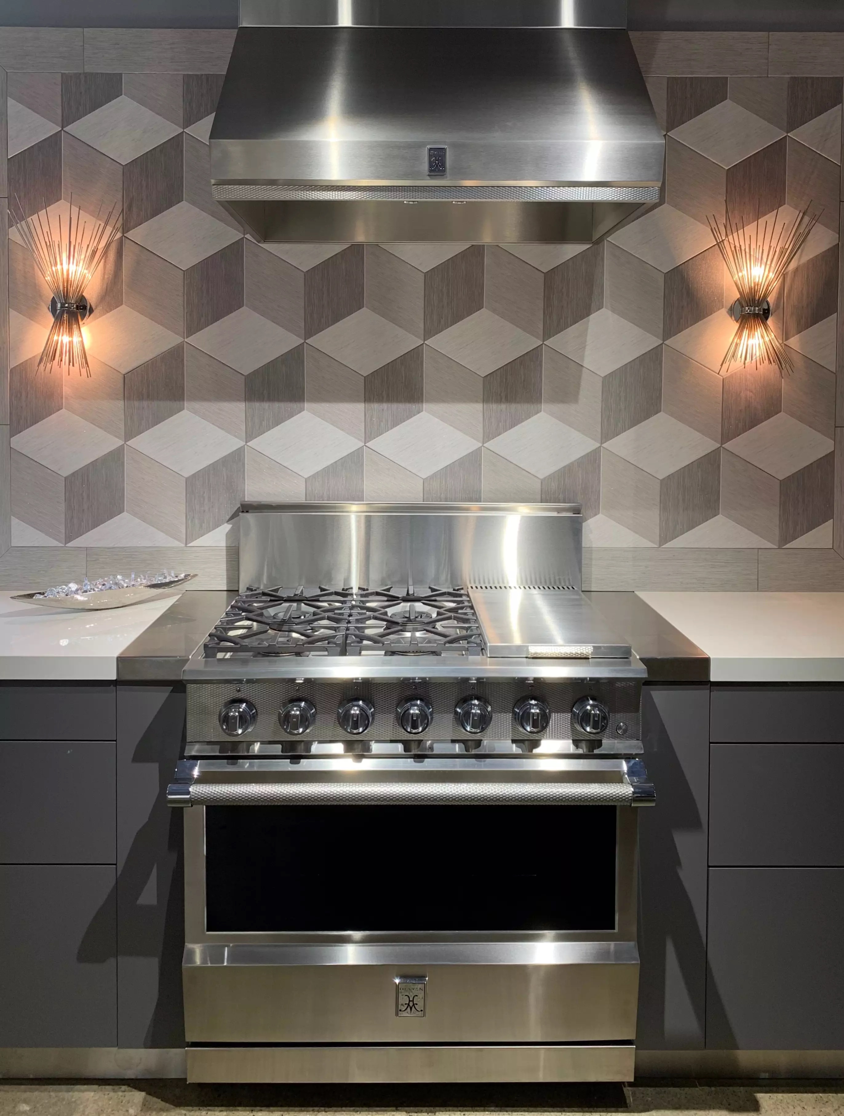 Hestan 36" KRG Series Gas Range - Steeletto with Griddle