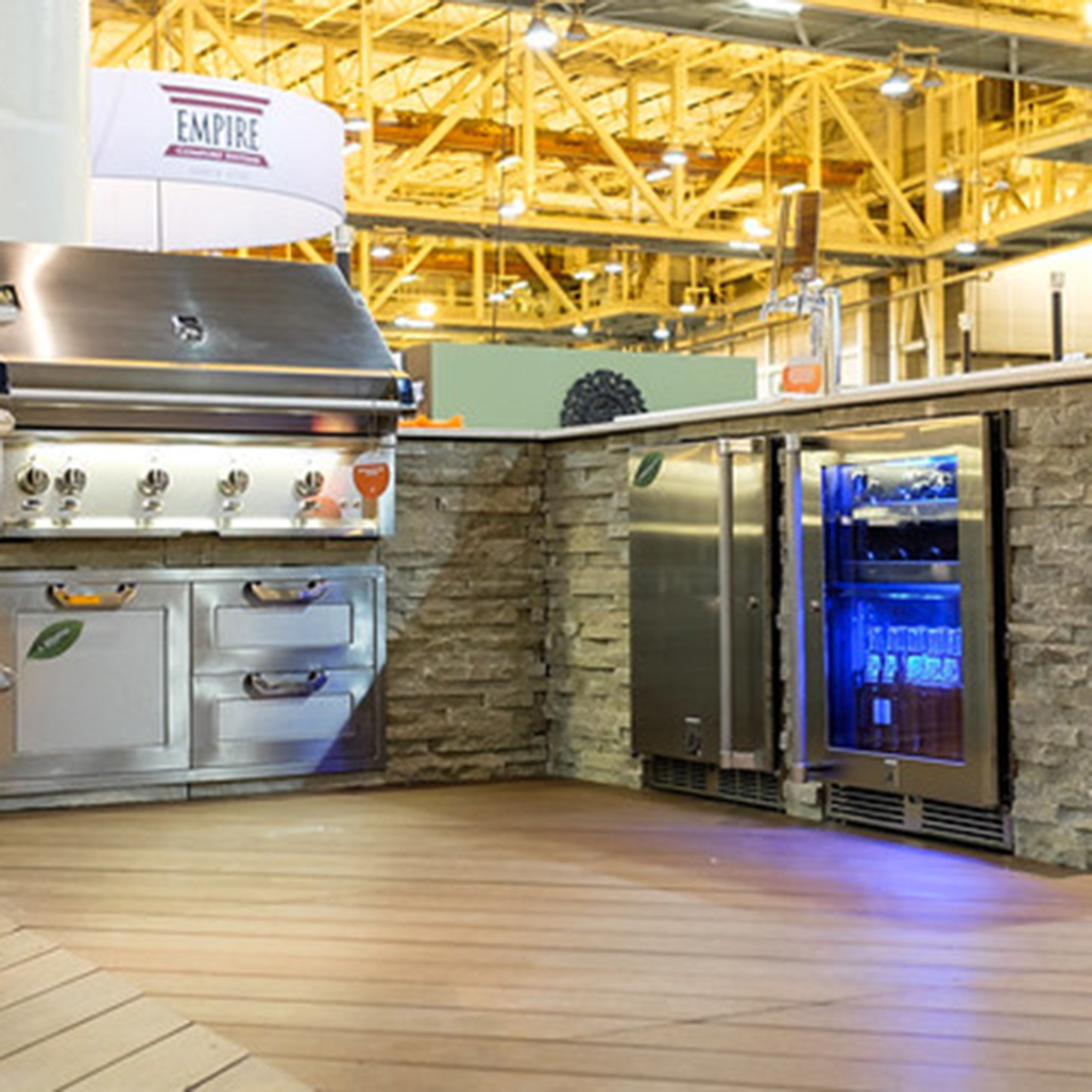 Hestan 24" Solid Door Undercounter Refrigerator | Stainless steel front, sides and interior (convertible door design allows for wood overlay)