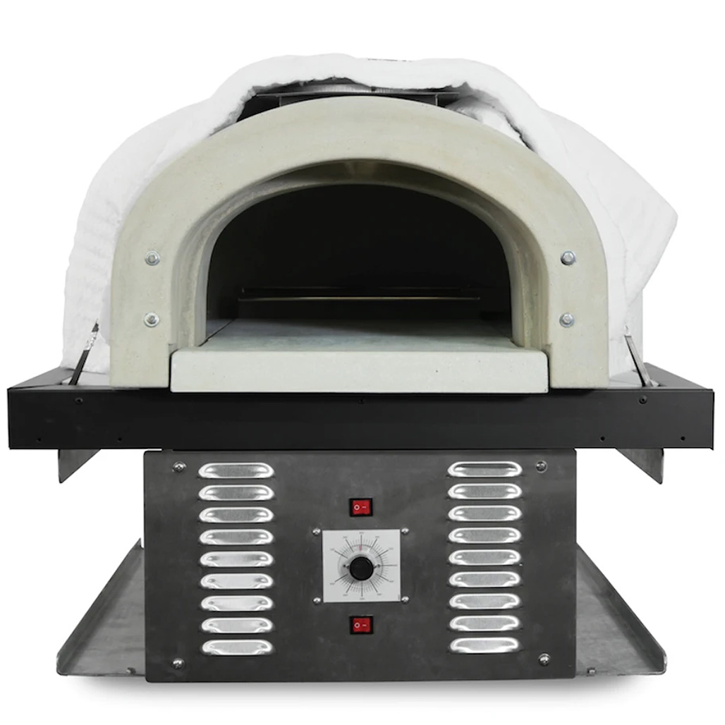 Chicago Brick Oven 750 Hybrid Pizza Oven | CBO Ovens 1) hold heat longer 2) heat faster 3) can cook in excess of 1000°.  All thanks to a proprietary blend  of commercial grade refractory cement.
