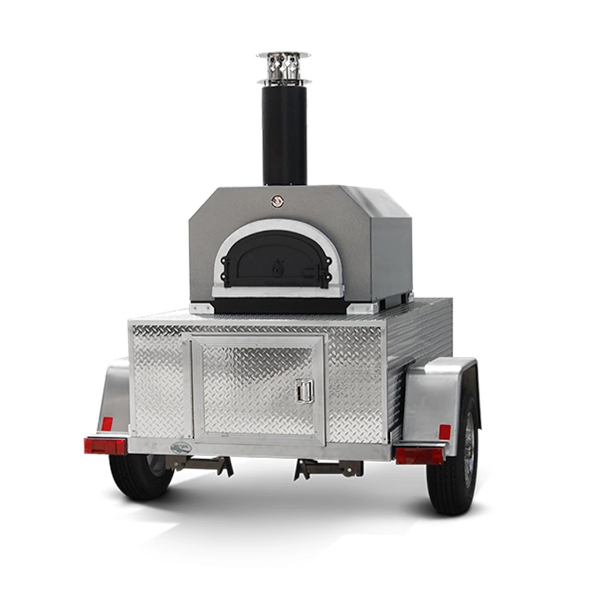 Chicago Brick Oven 750 Tailgater Wood Fired Mobile Pizza Oven | Our FlameRoll creates a vacuum for concentrated heat up to 1,000ºF.