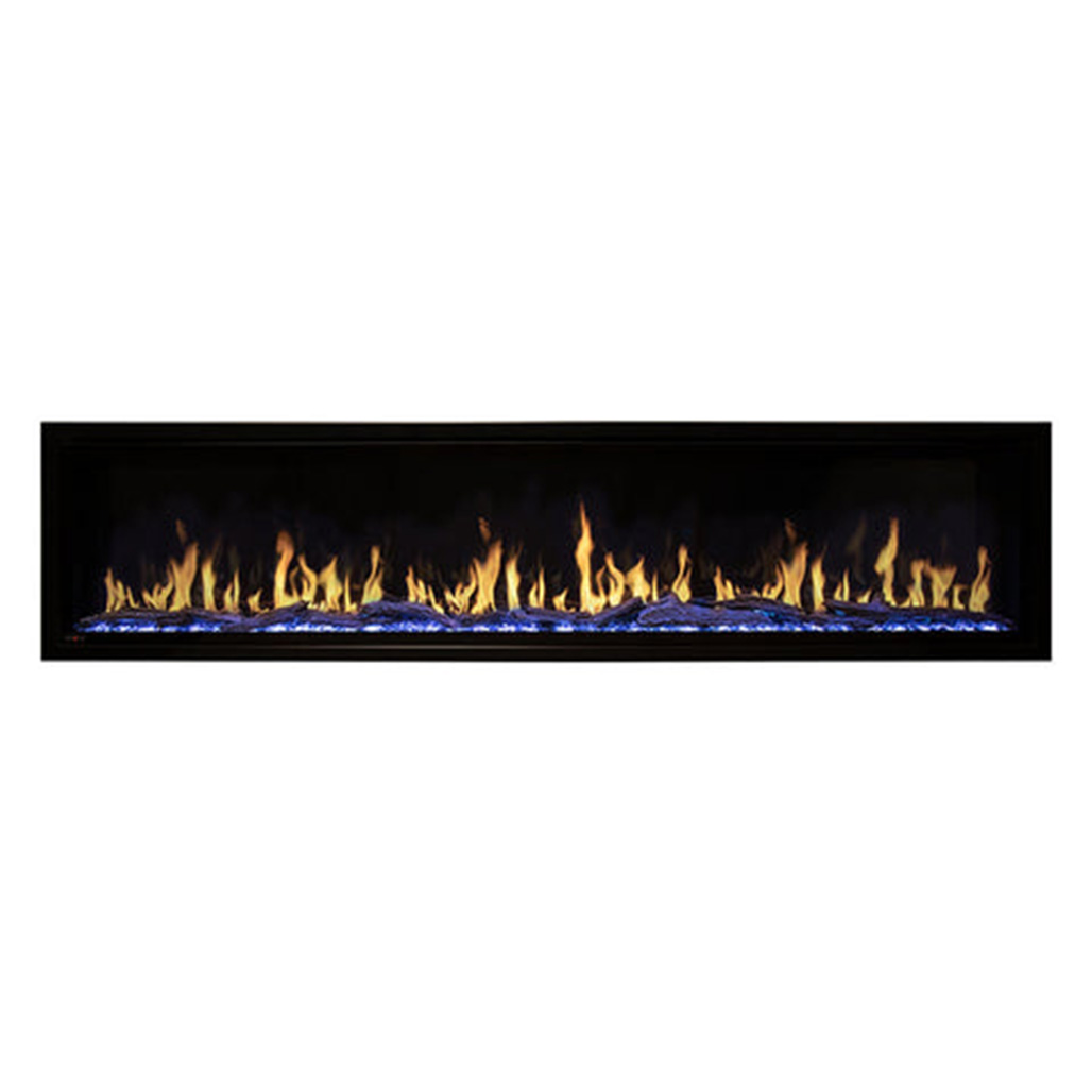 Modern Flames Orion Slim Series 100" Electric Fireplace | Multi-Color Downlighting