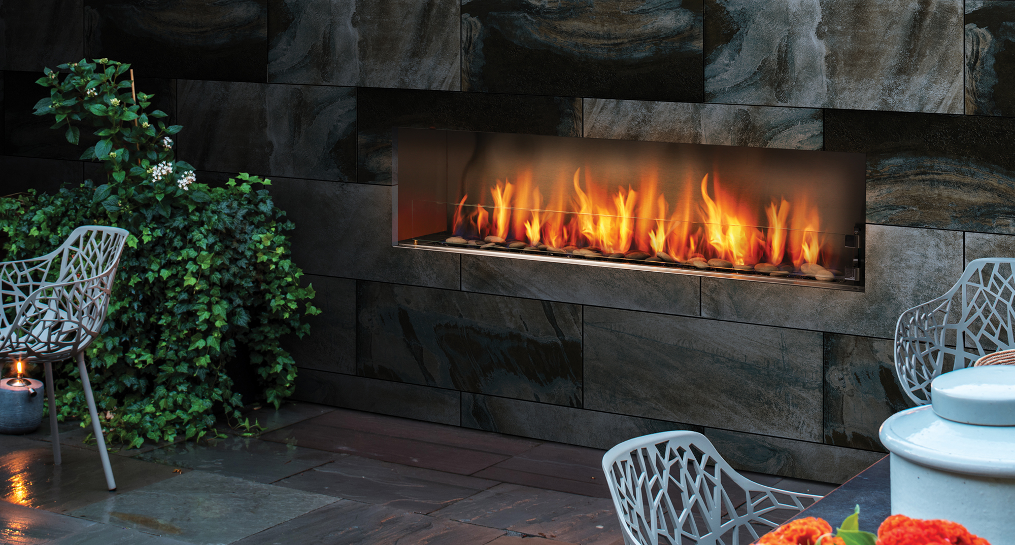 Barbara Jean 72" Single Sided Outdoor Linear Fireplace - View 1