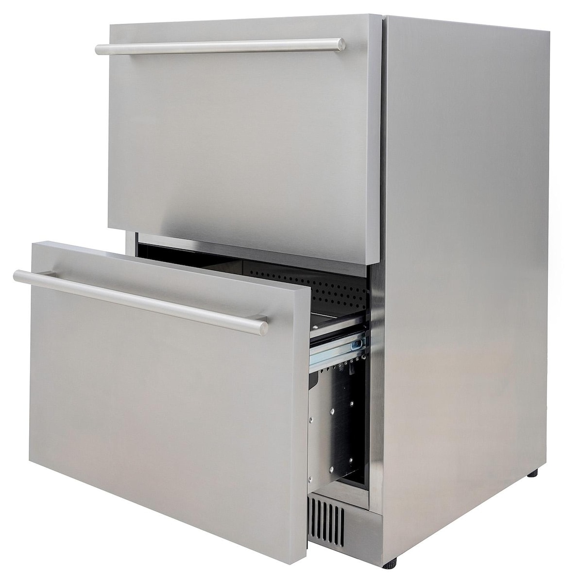 Blaze 23.5" Double Drawer Refrigerator | The double drawers include adjustable and removable drawer dividers